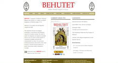 Desktop Screenshot of behutetmagazine.com