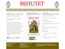 Tablet Screenshot of behutetmagazine.com